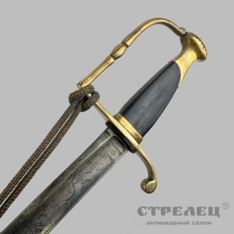 фото — сабля офицерская, пехотная. сардиния, 19 век